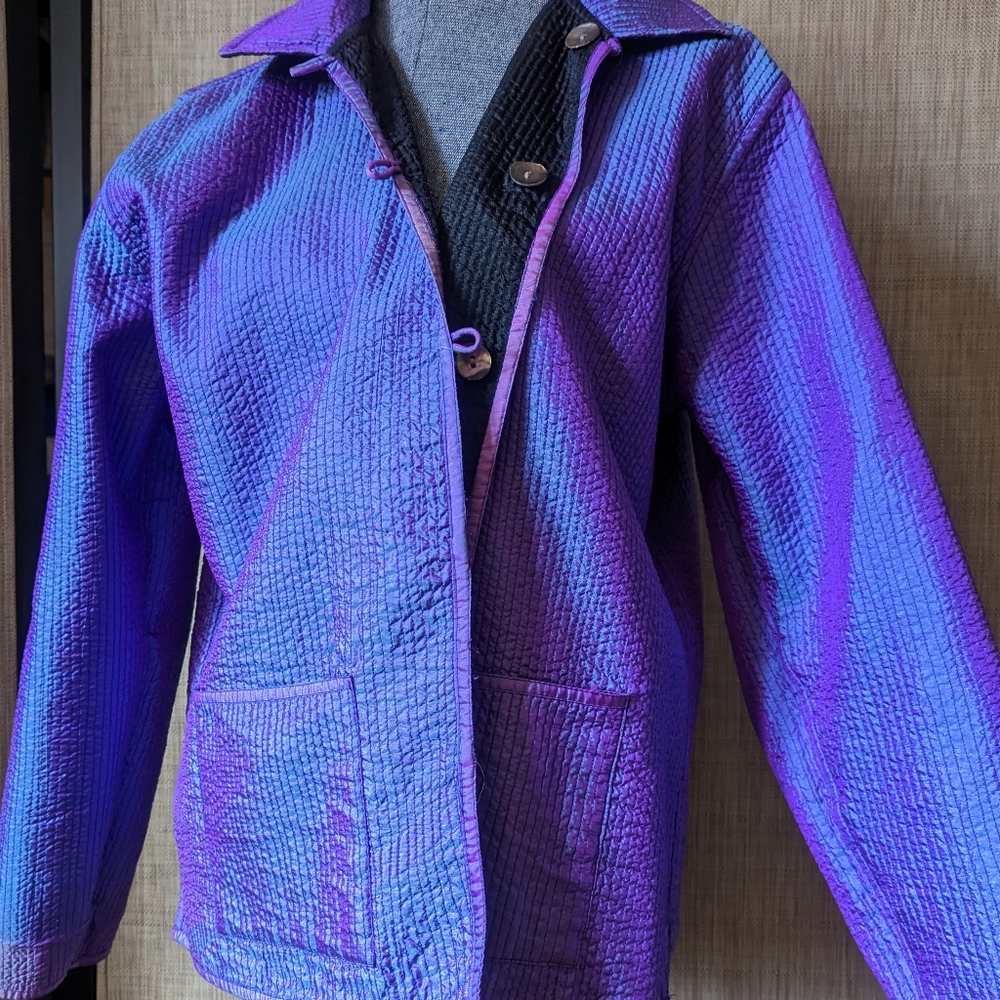 REVERSIBLE Iridescent Black/Purple - Picture 2 of 9